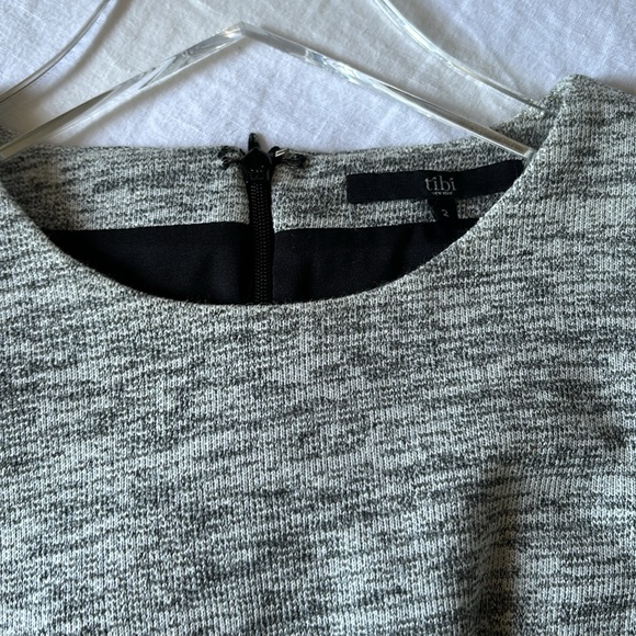 Tibi Grey Cinched Waist T Shirt Dress size 2 - Picture 5 of 8